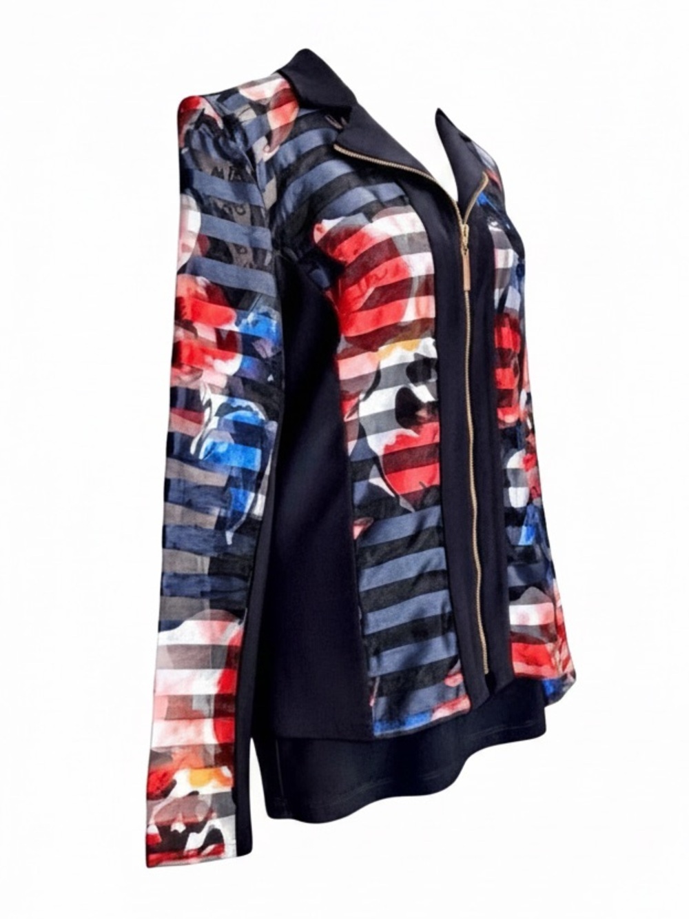 Frank Lyman Design Art-Print Jacket | Women’s Size 6 | Statement Abstract Print - Picture 2 of 11